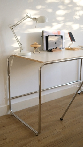 Bàn học 06 màu trắng - size 130x65x75cm