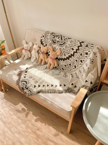 Khăn phủ sofa  - hoa tulip lớn 90x120cm