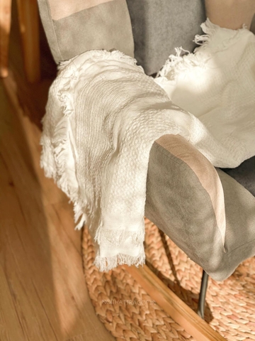 Khăn phủ sofa  - hoa tulip lớn 90x120cm