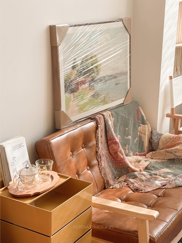 Khăn phủ sofa  - hoa tulip lớn 90x120cm