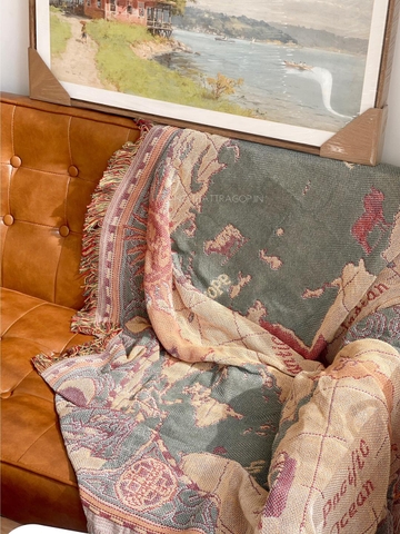 Khăn phủ sofa  - hoa tulip lớn 90x120cm