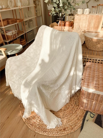 Khăn phủ sofa  - hoa tulip lớn 90x120cm