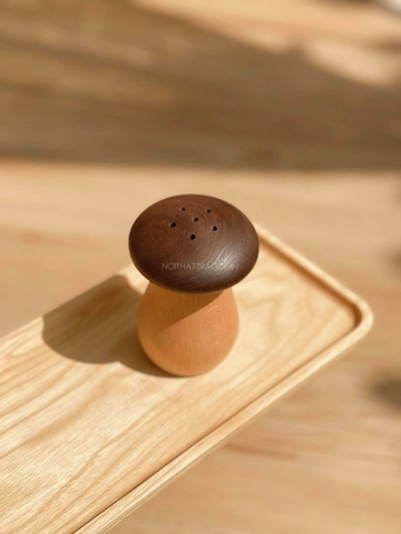 Hũ đựng tăm gỗ hình nấm