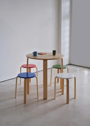 Ghế đẩu plywood 03