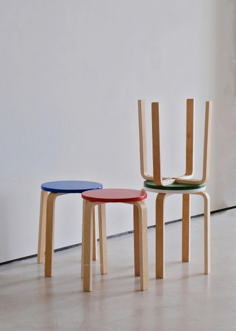 Ghế đẩu plywood 03