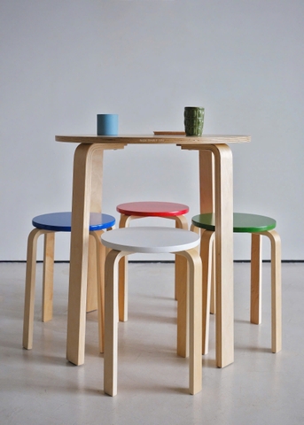 Ghế đẩu plywood 03