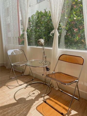 Bàn cà phê nâng - thép không gỉ