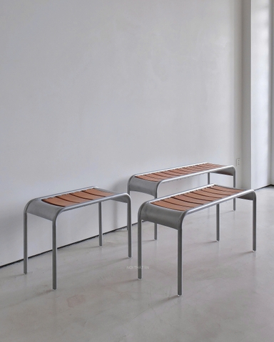 Bench gỗ 04 retro - mặt gỗ chân thép