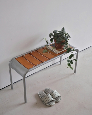 Bench gỗ 04 retro - mặt gỗ chân thép