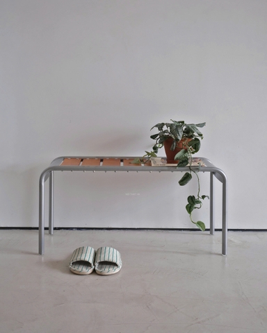 Bench gỗ 04 retro - mặt gỗ chân thép