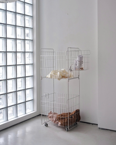 Kệ đựng đồ inox 3 tầng di động