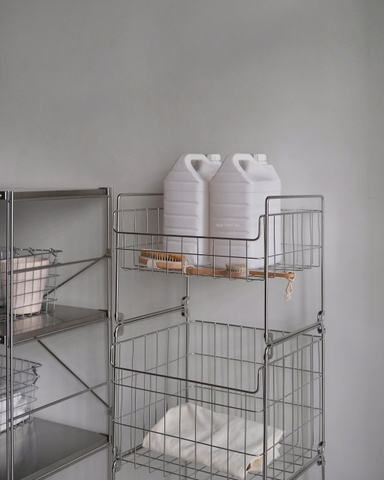 Kệ đựng đồ inox 3 tầng di động