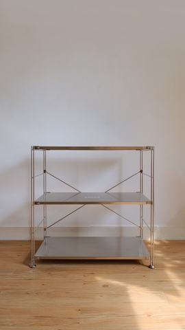 Kệ đứng khung inox- full inox