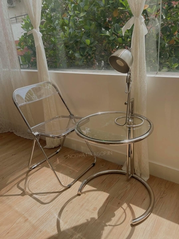 Bàn cà phê nâng - thép không gỉ