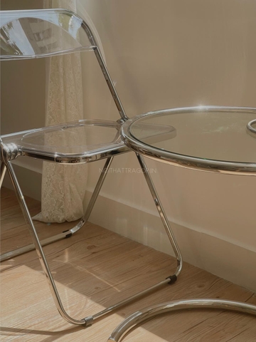 Bàn cà phê nâng - thép không gỉ