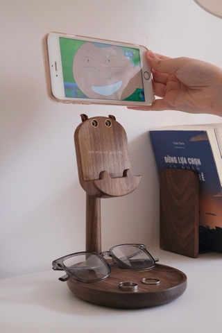 Giá đỡ điện thoại 06 để bàn, có khay đựng trang sức