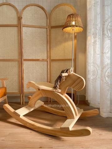 Ngựa gỗ - 110x52xH70cm