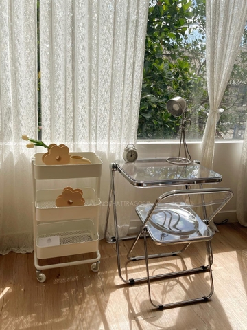 Bàn gập  - trong suốt