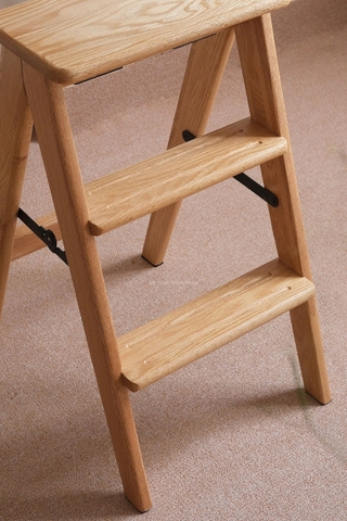 Thang gấp 07 gỗ sồi