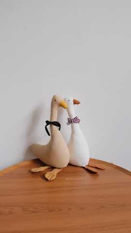 gấu bông - ngỗng (màu be)