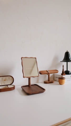 Gương gỗ để bàn 03