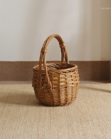 Giỏ mây 17 - có quai
