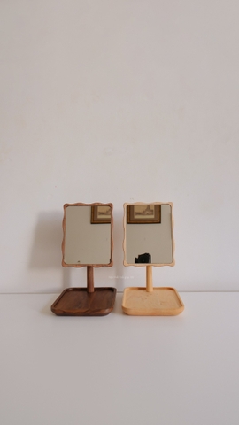 Gương gỗ để bàn 03