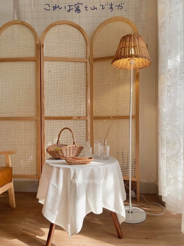 Khăn bàn trắng 02 linen