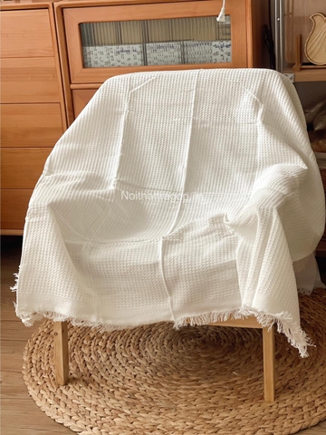 Khăn phủ sofa  - hoa tulip lớn 90x120cm