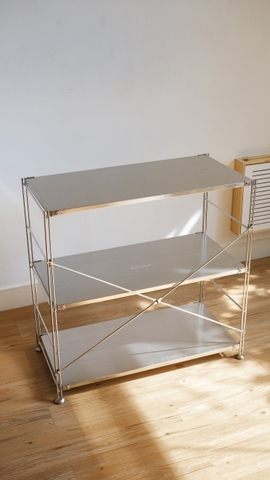 Kệ đứng khung inox- full inox