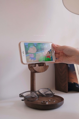 Giá đỡ điện thoại 06 để bàn, có khay đựng trang sức