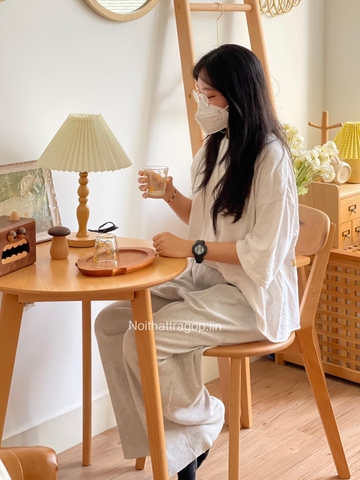 Bàn cà phê gỗ 60x71cm