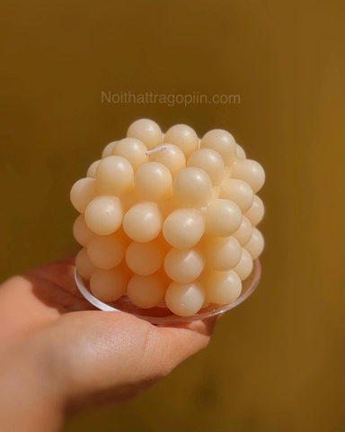 Nến vuông  - nâu