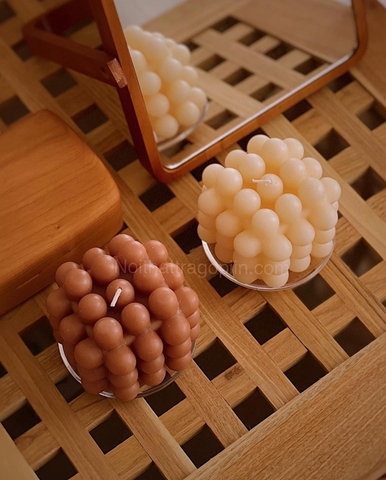 Nến vuông  - nâu