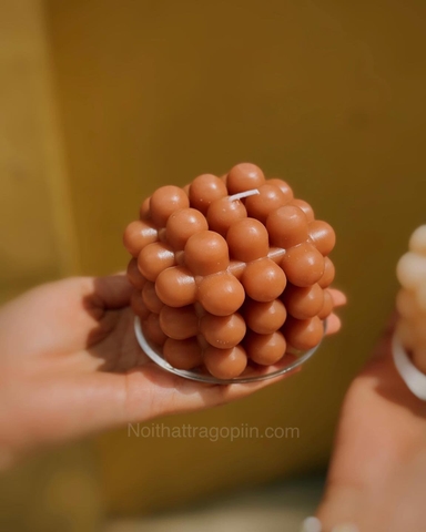 Nến vuông  - nâu