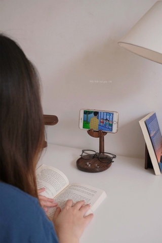 Giá đỡ điện thoại 06 để bàn, có khay đựng trang sức