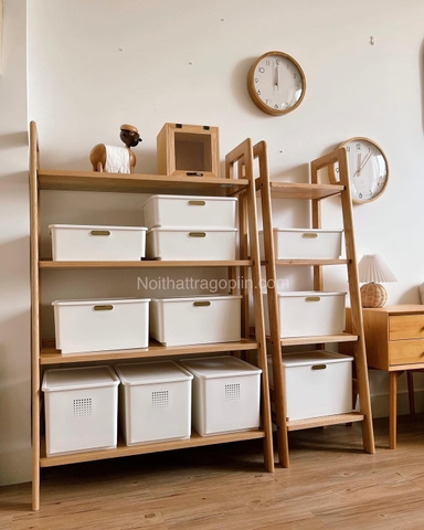 Kệ đứng 03 gỗ sồi 4 tầng