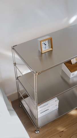 Kệ đứng khung inox- full inox