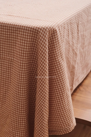 Khăn bàn caro cotton 05
