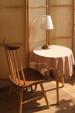 Khăn bàn caro cotton 05