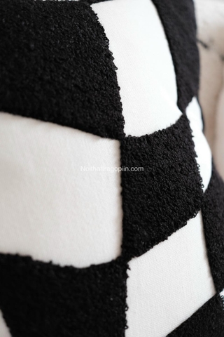 Gối sofa caro/chấm bi