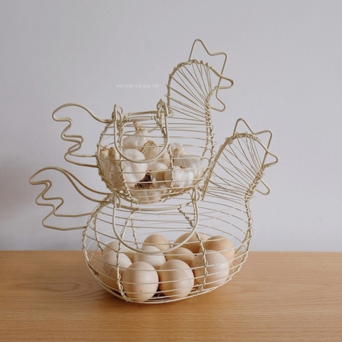 giỏ sắt 06- hình gà