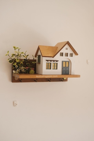 Móc treo chìa khóa 03 nhà vườn có đèn