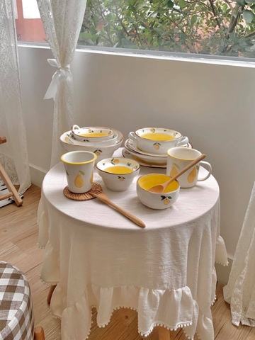 Bộ chanh sứ - ly không quai 9.2x6x9cm