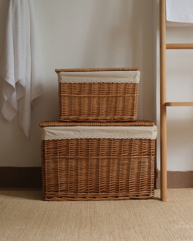 Hộp mây có nắp