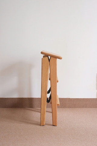 Thang gấp 07 gỗ sồi