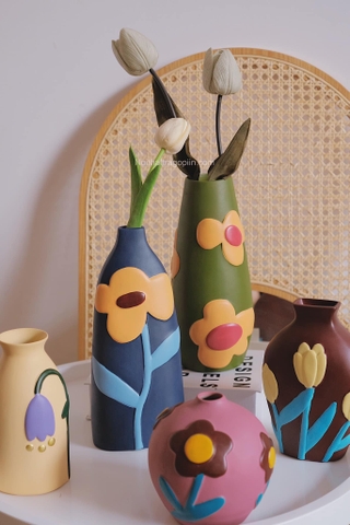 Bình gốm Morandi - phong cách E