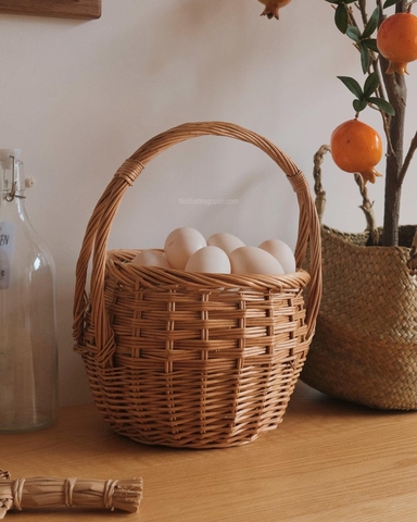 Giỏ mây 17 - có quai