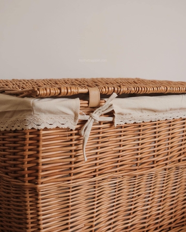 Hộp mây có nắp