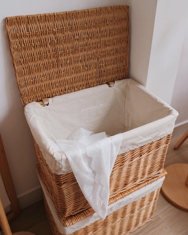 Hộp mây có nắp